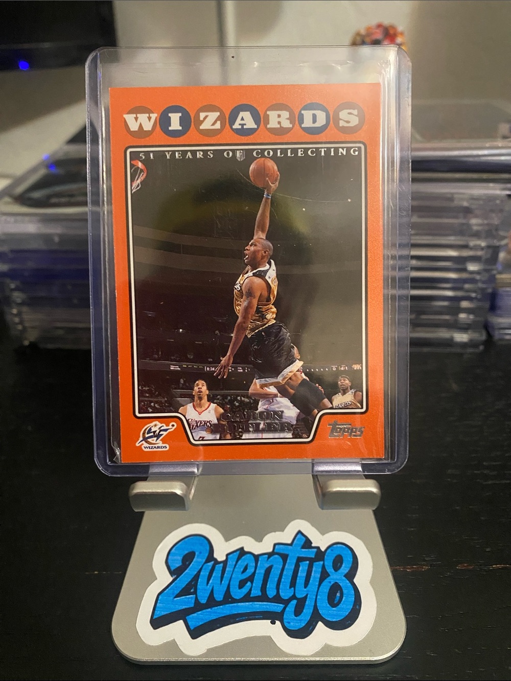 2008-09 Topps Caron Butler (Orange Border Parallel) #73 Serial 1173/1199